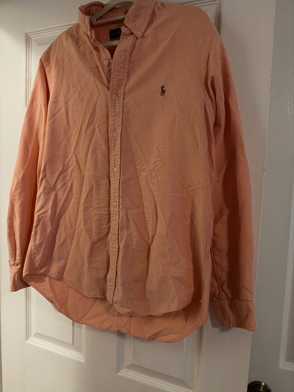 Polo Ralph Lauren Peach Oxford Button Down, Men's M